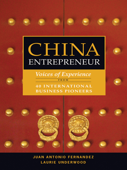 Title details for China Entrepreneur by Juan Antonio Fernandez - Wait list